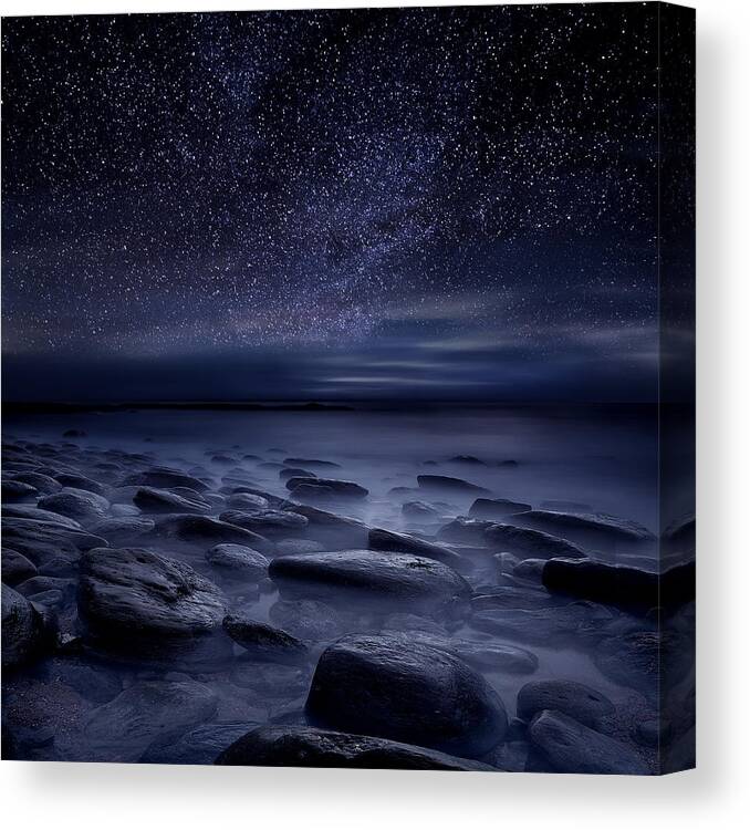 Night Canvas Print featuring the photograph Echoes of the unknown by Jorge Maia