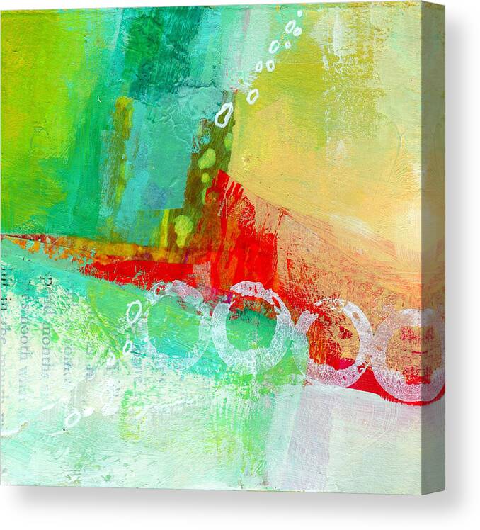 4x4 Canvas Print featuring the painting Edge 59 by Jane Davies