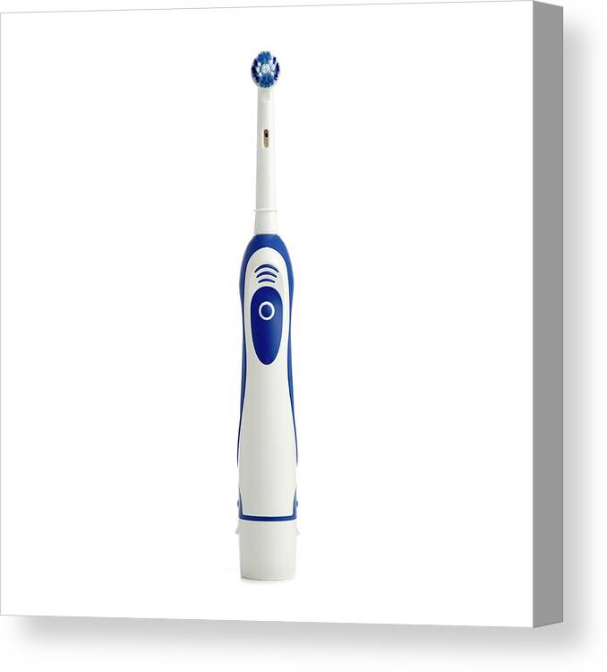 Toothbrush Canvas Print featuring the photograph Electric Toothbrush by Science Photo Library