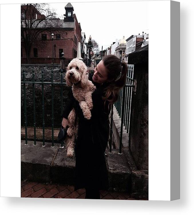 Georgetown Canvas Print featuring the photograph #eloiseagram #georgetown by Emily Corbin