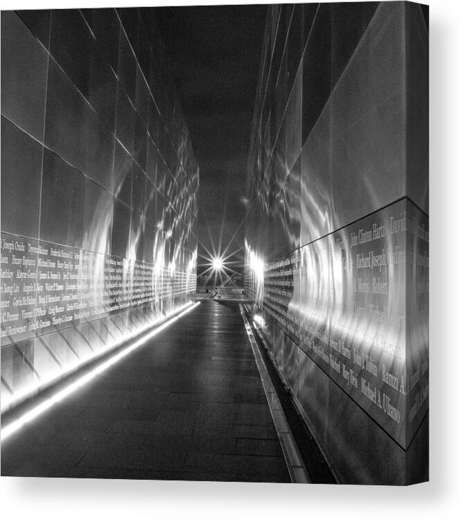 Empty Sky Canvas Print featuring the photograph Empty Sky Memorial by GeeLeesa Productions