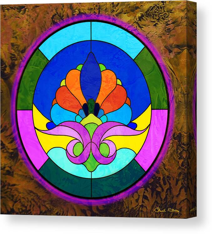 Encaustic 4 Canvas Print featuring the digital art Encaustic 4 by Chuck Staley