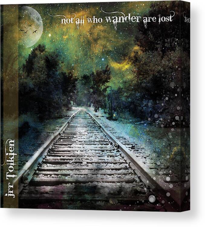 Evie Canvas Print featuring the photograph Enchanted Tracks by Evie Carrier