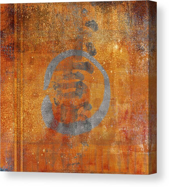 Enso Canvas Print featuring the photograph Enso Circle by Carol Leigh