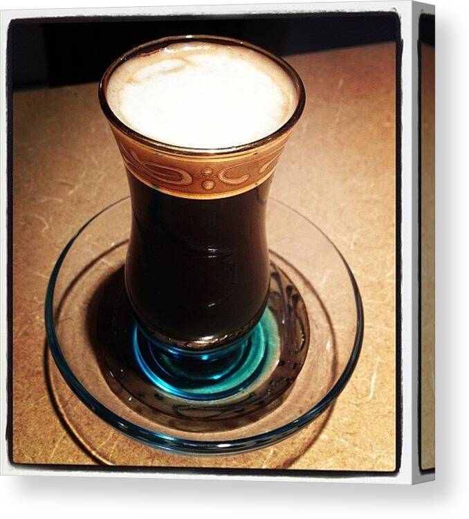 Yumm Canvas Print featuring the photograph Espresso In My Turkish Cup! #espresso by Alexandria Bertsch