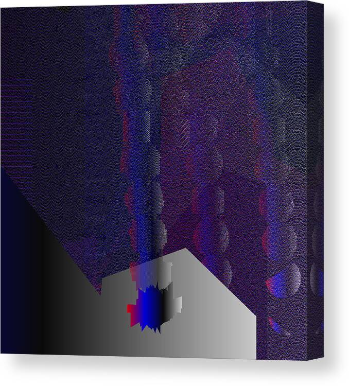 Abstract Digital Algorithm Rithmart Canvas Print featuring the digital art Et_cetera.18 by Gareth Lewis