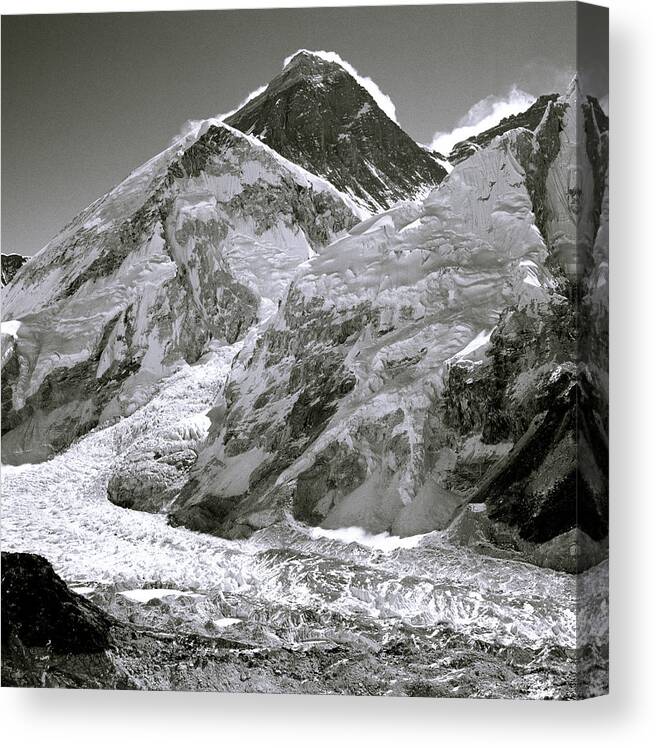 Everest Canvas Print featuring the photograph Everest Sunrise by Shaun Higson