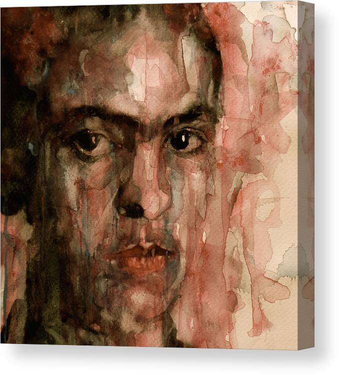 Frida Kahlo Canvas Print featuring the painting Everybody Hurts by Paul Lovering