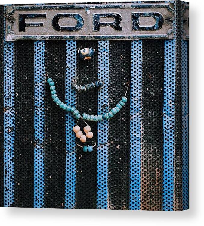 Turkey Canvas Print featuring the photograph Evil Eye Protects A Ford Tractor by David Hagerman