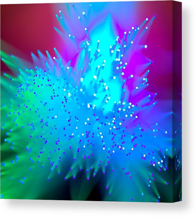 Abstract Canvas Print featuring the photograph Exodus by Dazzle Zazz