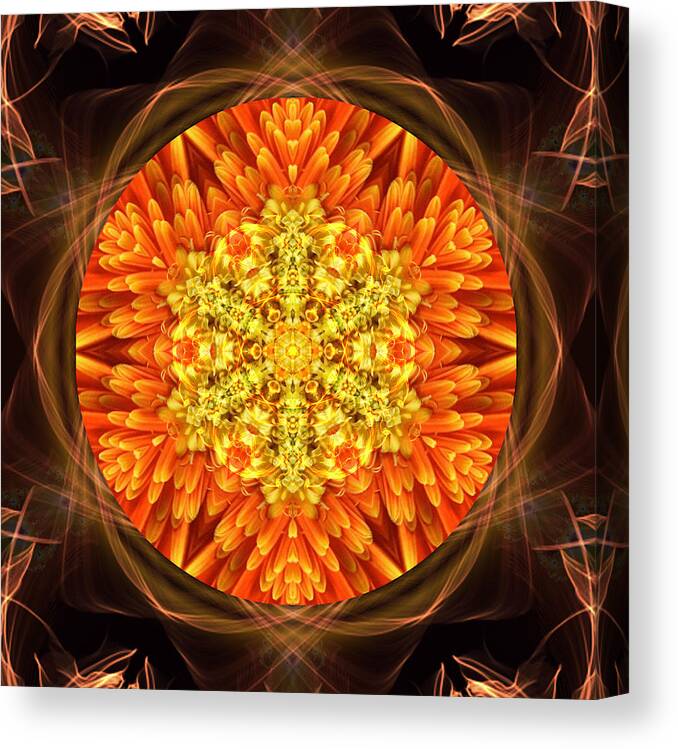Mandala Canvas Print featuring the photograph Fall Nature Spirit by Alicia Kent