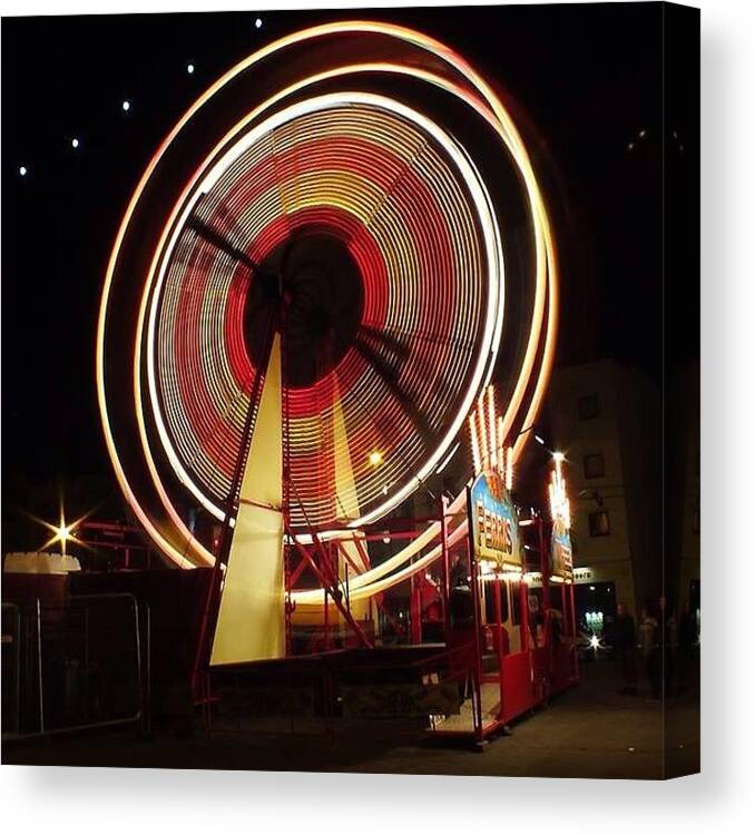 Gf_irl Canvas Print featuring the photograph #ferriswheel #wexford #ireland by Leighton Walsh