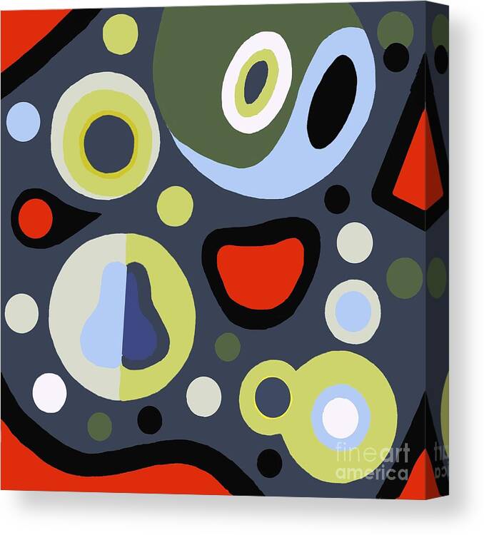 Abstract Painting Canvas Print featuring the painting Fill'er Up by Bill Thomson