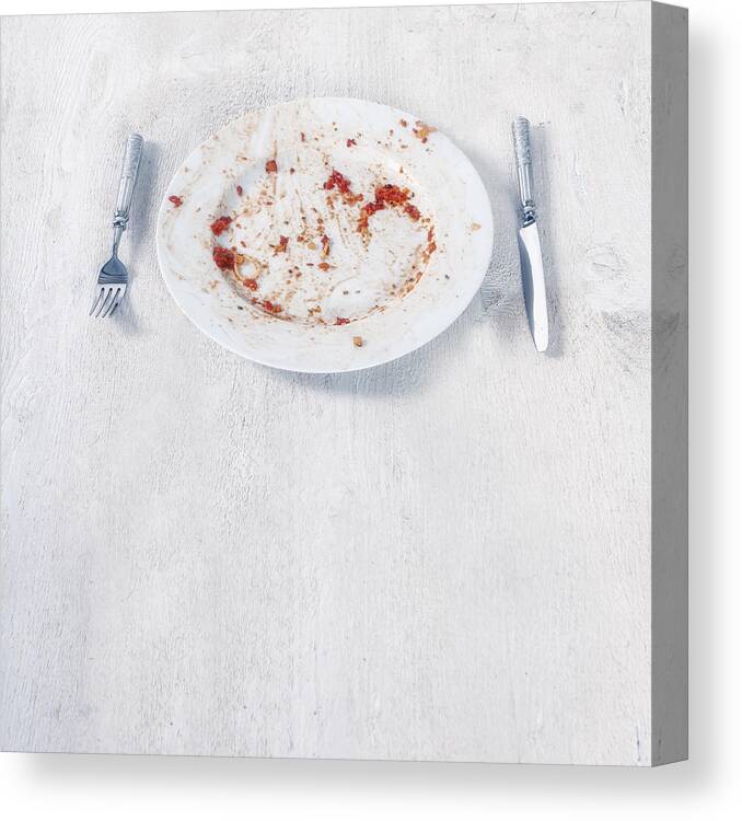 Plate Canvas Print featuring the photograph Finished Plate by Joana Kruse