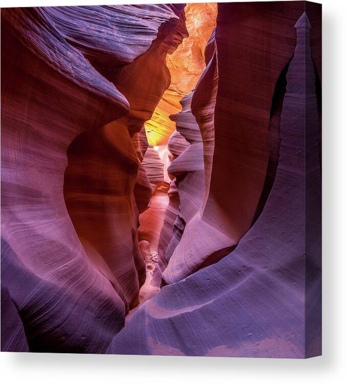 Colorful Canvas Print featuring the photograph Fire In Canyon by Sandipan Biswas