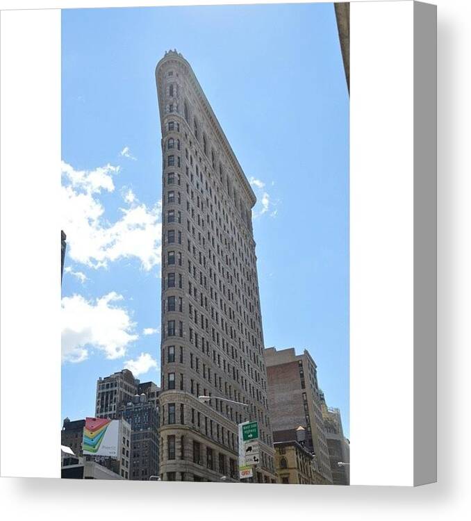 Urban Canvas Print featuring the photograph Flatiron Building 2/2.

#iloveny by Eve Tamminen