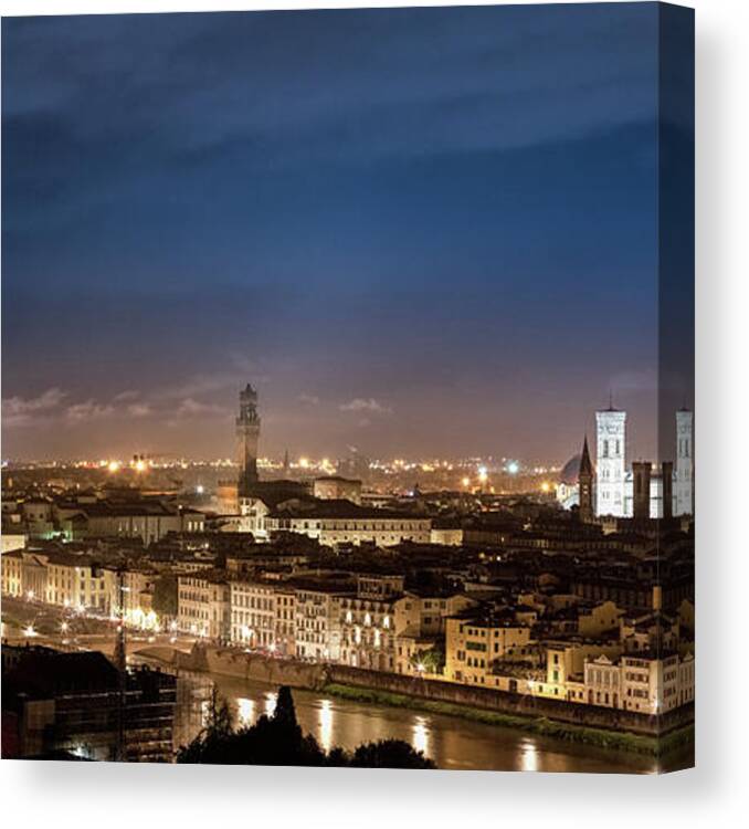 Scenics Canvas Print featuring the photograph Florence by Deimagine
