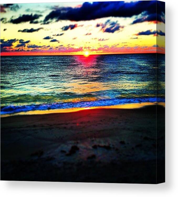 Beautiful Canvas Print featuring the photograph #florida #good #morning #sun #rise by Thewinery Wine