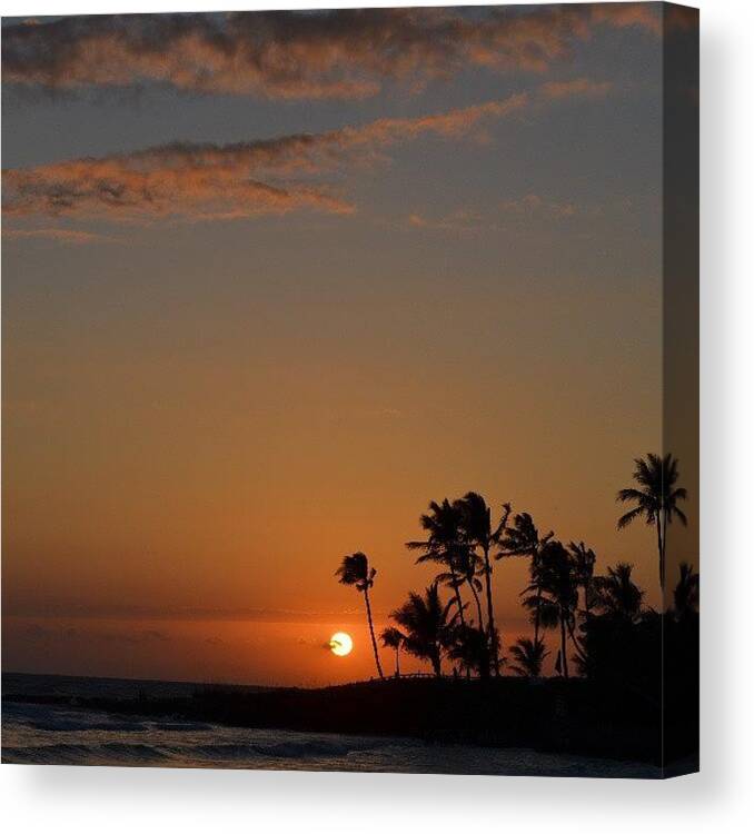 Instagram Canvas Print featuring the photograph Florida Sunsets by Alexa V