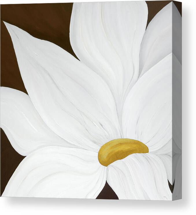Flower Canvas Print featuring the painting My Flower by Tamara Nelson