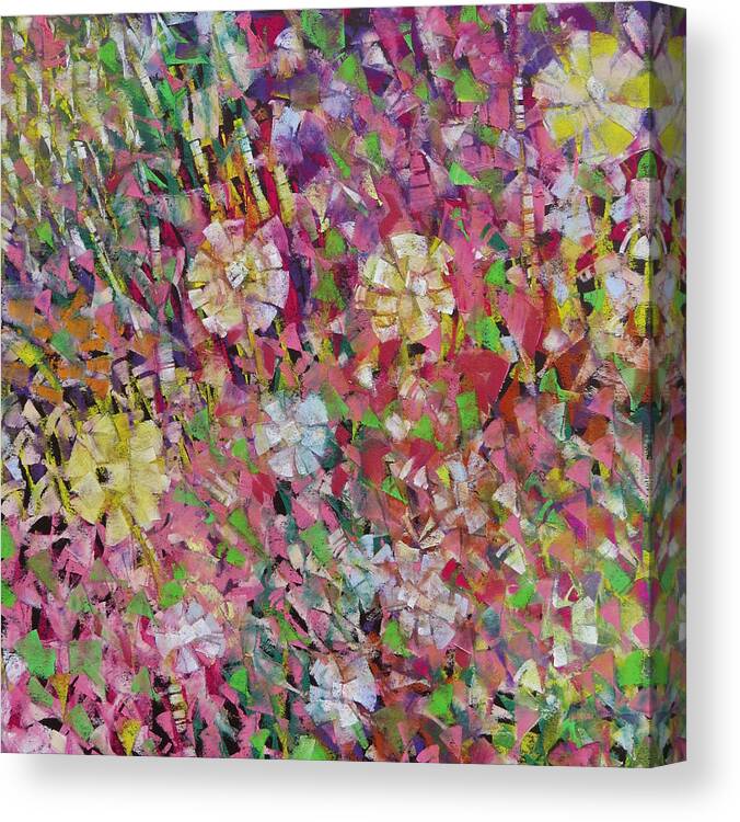 Katie Canvas Print featuring the painting Flower Power by Katie Black
