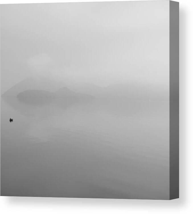 Lake Canvas Print featuring the photograph Fog by Artapong Intapatana