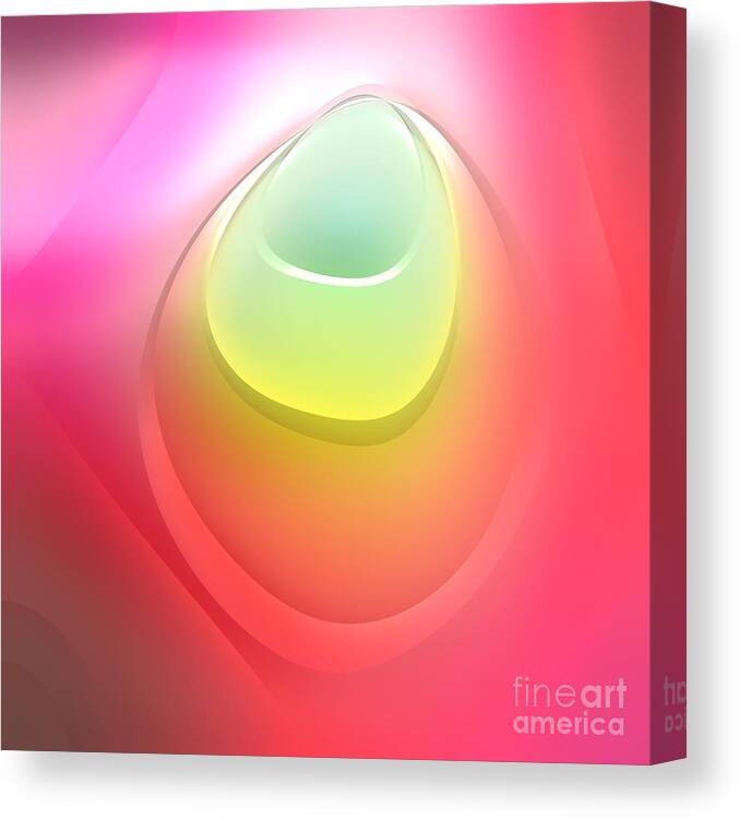 Forms Canvas Print featuring the digital art Formes Lascives - s55c03 by Variance Collections