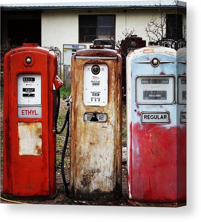Ig_addiction Canvas Print featuring the photograph #fuel by Kelly Hasenoehrl