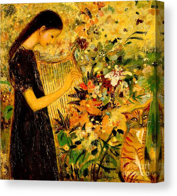 Shijun Canvas Print featuring the painting Garden 2 by Shijun Munns