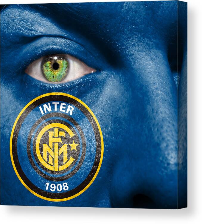 1908 Canvas Print featuring the photograph Go Inter Milan by Semmick Photo