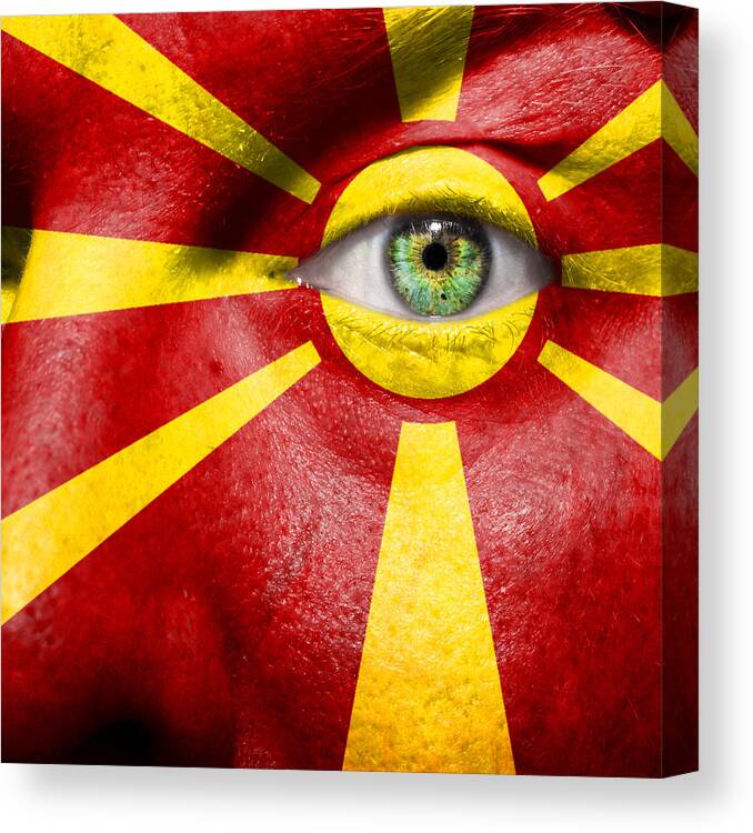 Art Canvas Print featuring the photograph Go Macedonia by Semmick Photo