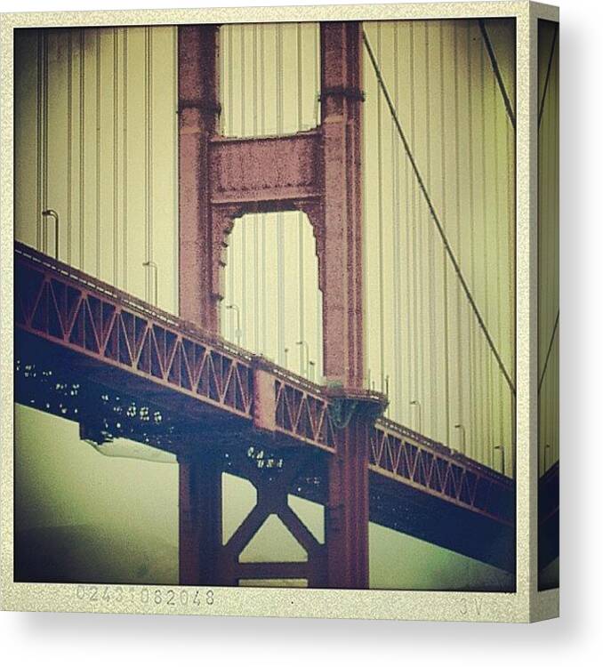Bridge Canvas Print featuring the photograph Golden Gate by Jill Battaglia