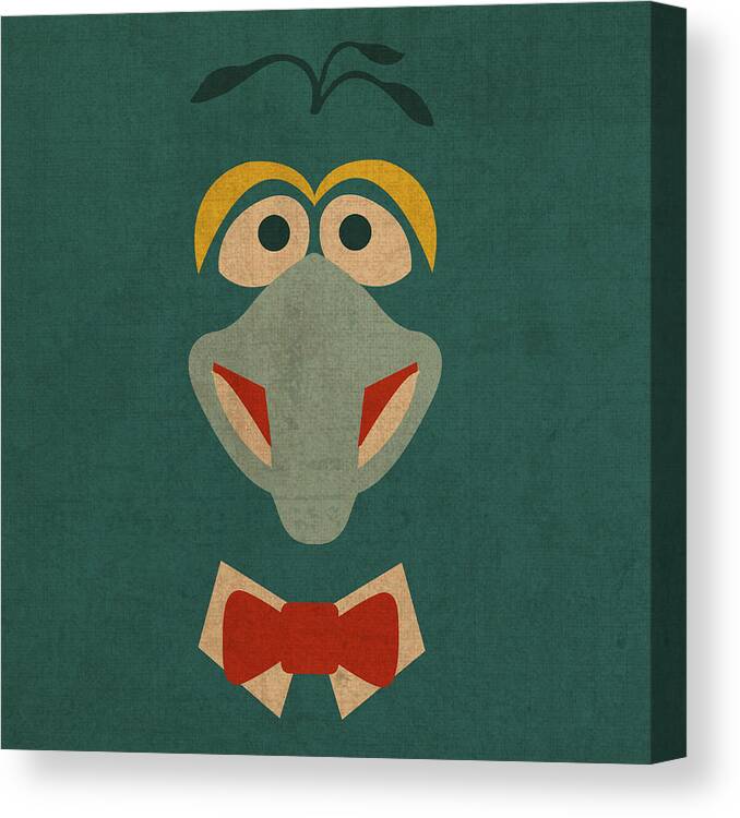 Gonzo Vintage Minimalistic Illustration On Worn Distressed Canvas Series No 010 by Design Turnpike