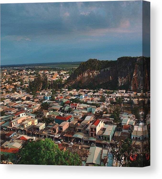  Canvas Print featuring the photograph Good Evening, Marble Mountains! Danang by Evgeny Poliganov
