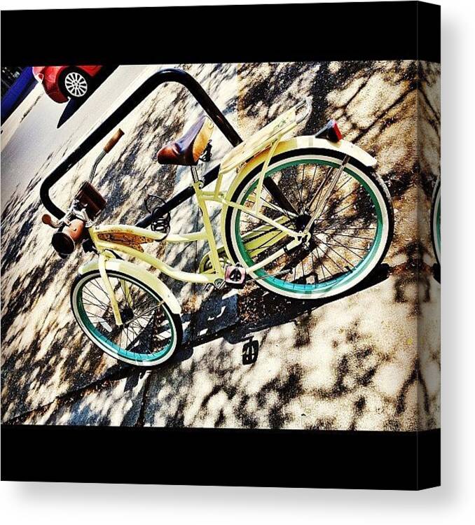 Bikes Canvas Print featuring the photograph Great Vintage-style Bike In Moscow by Couvegal Brennan