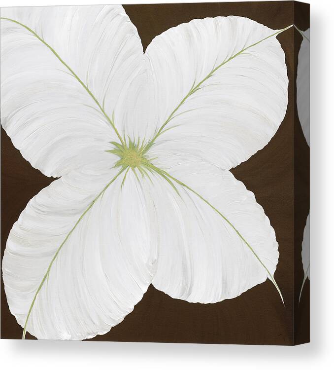 Flower Canvas Print featuring the painting Green Spice by Tamara Nelson