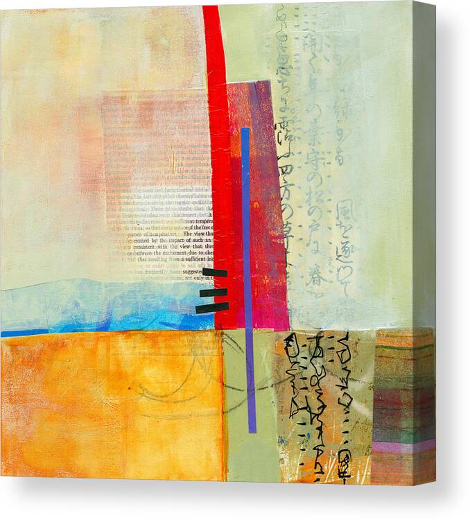 Jane Davies Canvas Print featuring the painting Grid 3 by Jane Davies