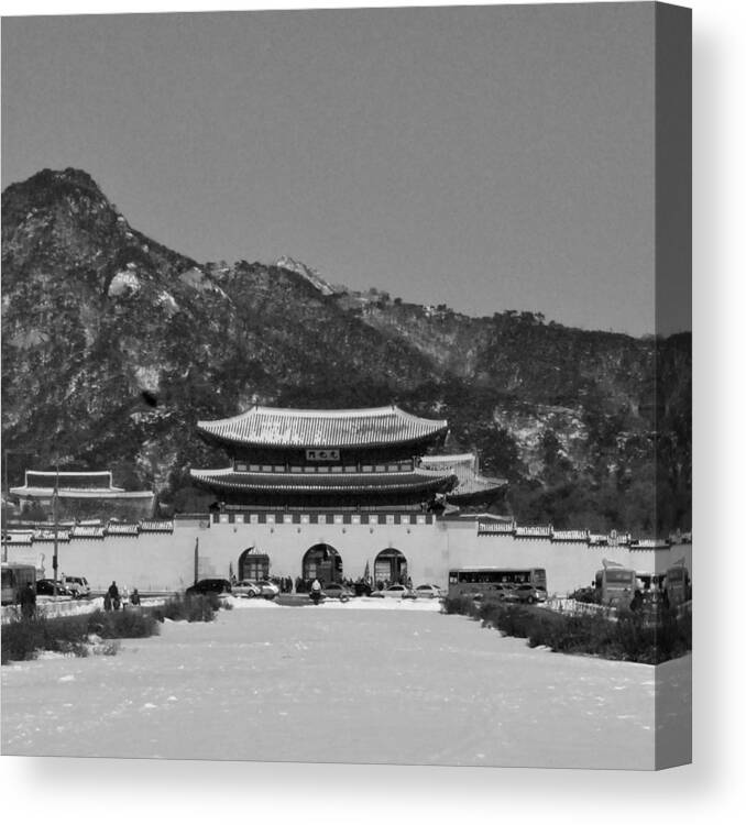 Seoul Canvas Print featuring the photograph Gyeongbokgung Palace 4 by Rick Saint