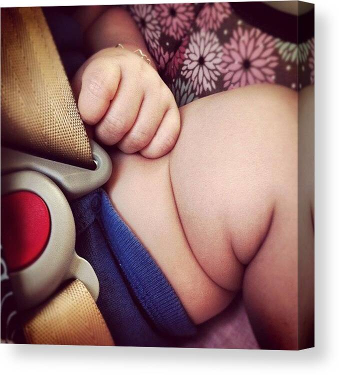 Beautiful Canvas Print featuring the photograph Half A Year Old Yummy Chubs by Traci Schuh
