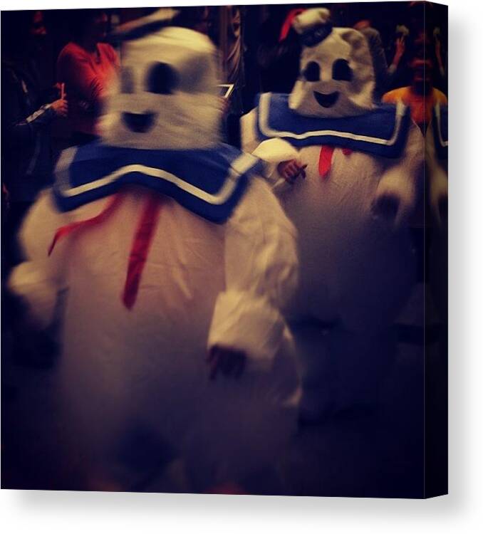 Ghostbusters Canvas Print featuring the photograph Happy Halloween! #statepuff by Courtney Mccorkle