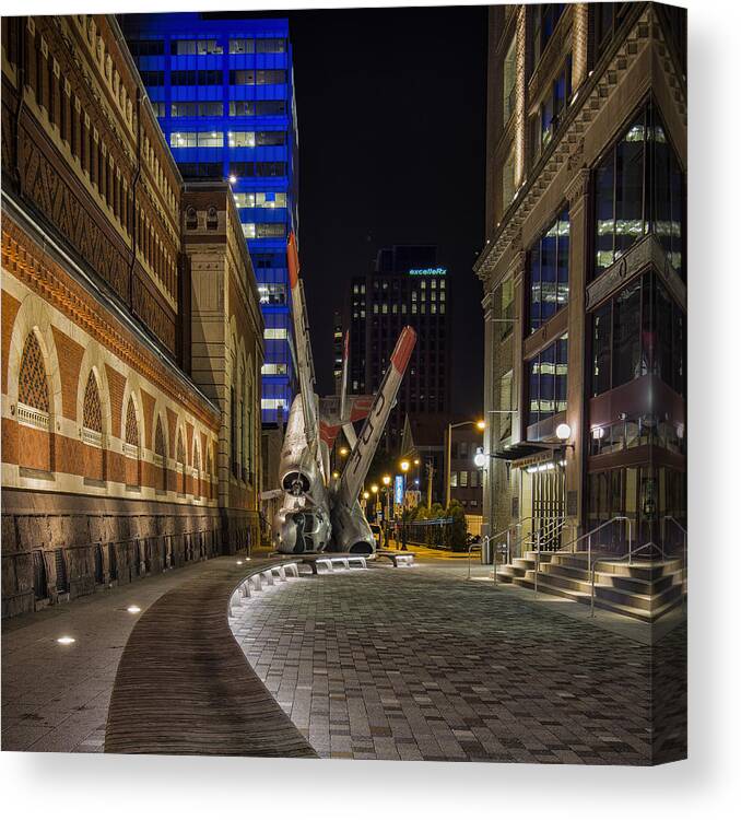 Plane Canvas Print featuring the photograph Hard landing by Rob Dietrich