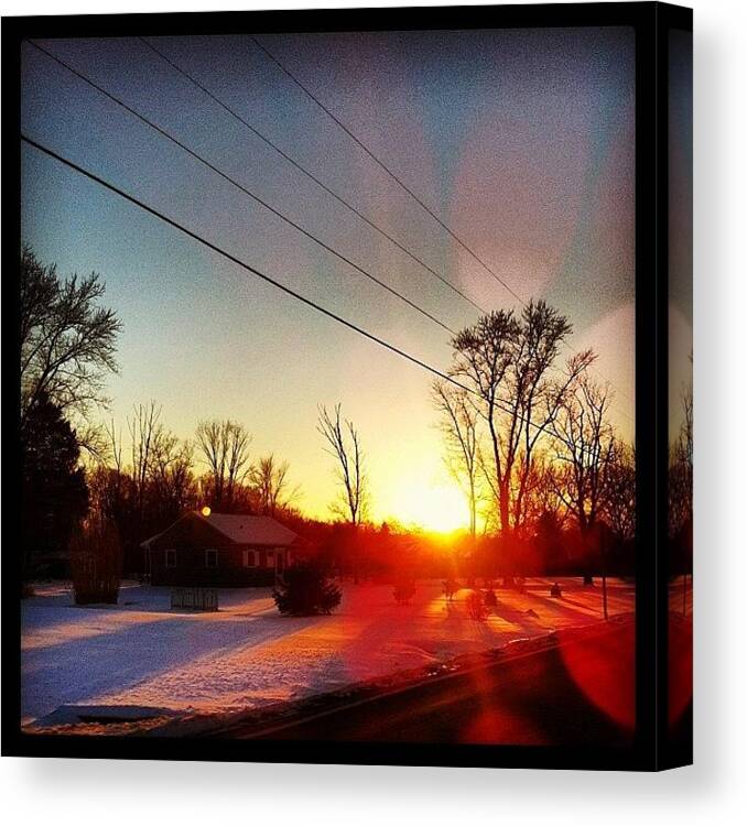 Ohio Canvas Print featuring the photograph Have A Good Weekend! #weekend #ohio by Ben Strahsburg