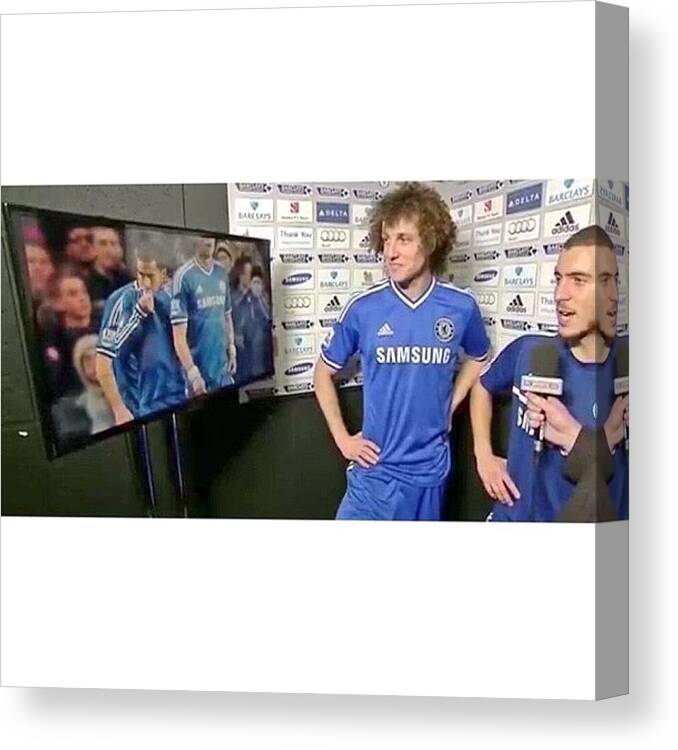 Ktbffh Canvas Print featuring the photograph Hazard Kiss The Badge 😳😍 He Love by Inas Shakira