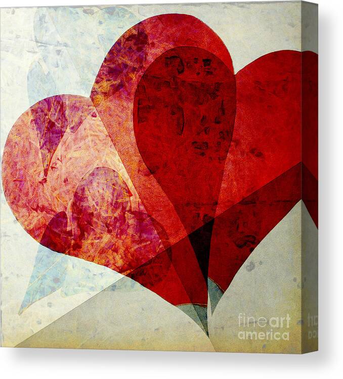 Heart Canvas Print featuring the photograph Hearts 5 Square by Edward Fielding