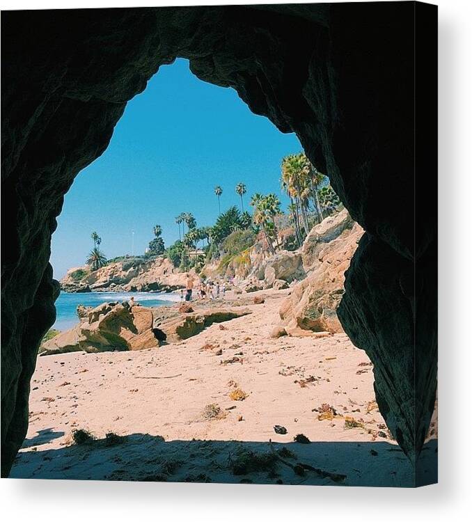 Cave Canvas Print featuring the photograph Heck Yeah I Got In The Cave by Alexis Vaughn