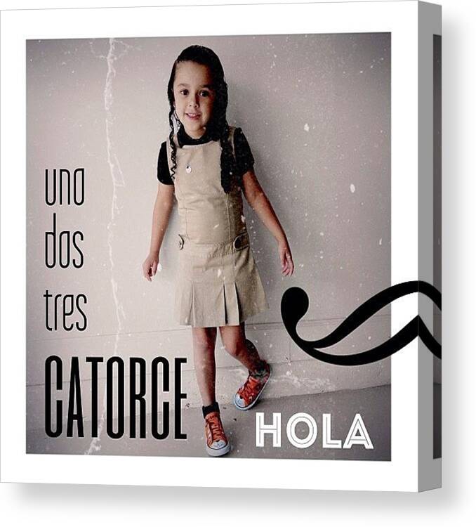 Miagv Canvas Print featuring the photograph Hello, Hello! Hola I'm At A Place by Kika Verde