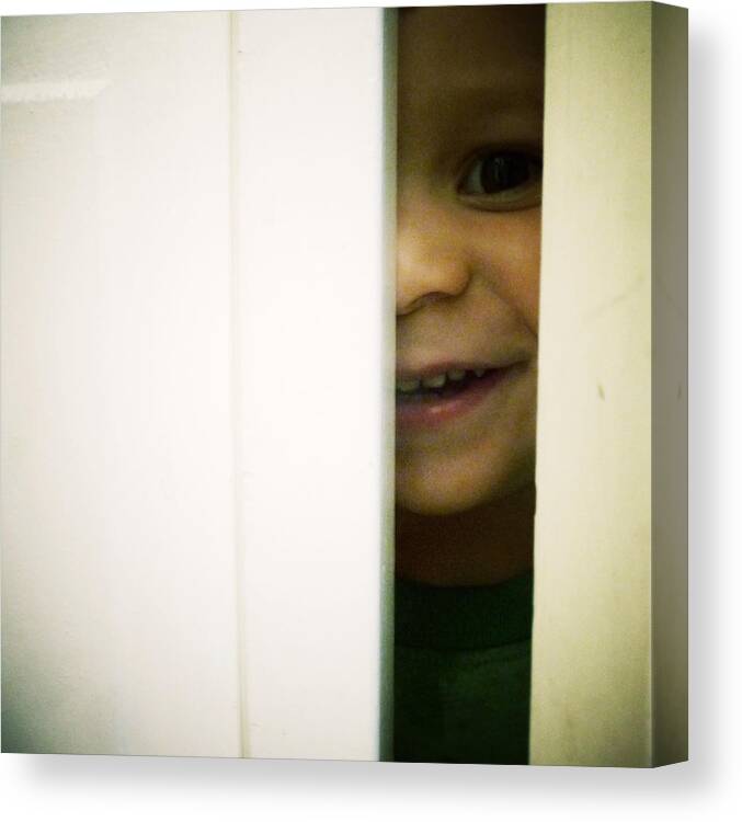Family Canvas Print featuring the photograph Hide and Seek by Natasha Marco