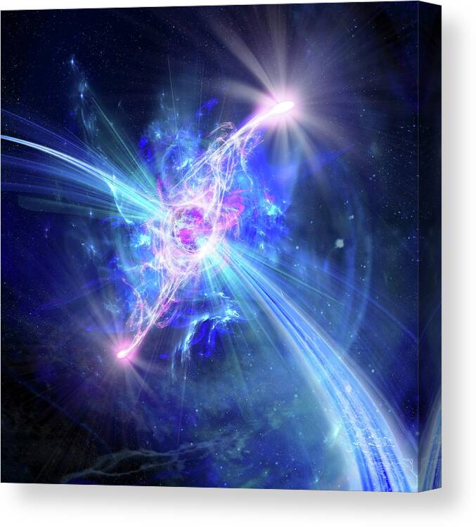 Higgs Boson Canvas Print featuring the photograph Higgs Boson by Harald Ritsch