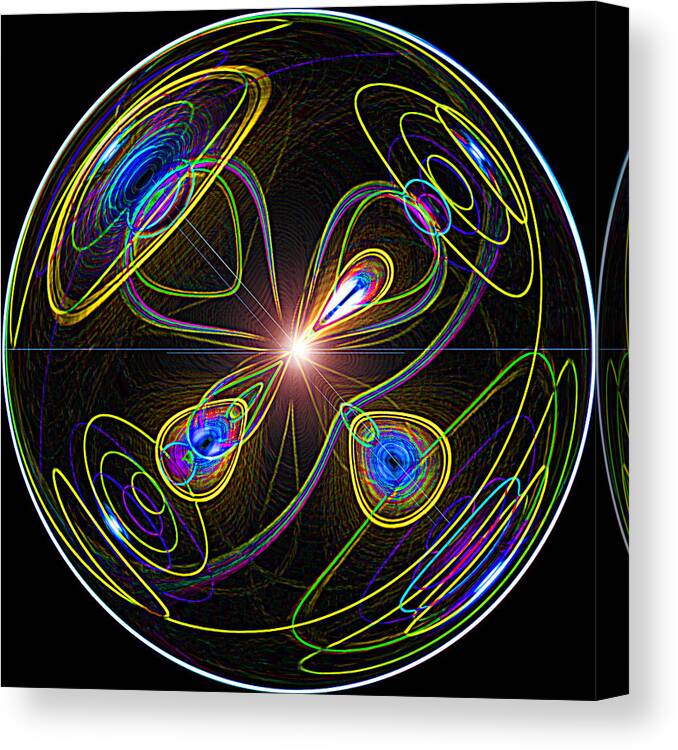 Higgs Canvas Print featuring the photograph Higgs Boson by Samuel Sheats