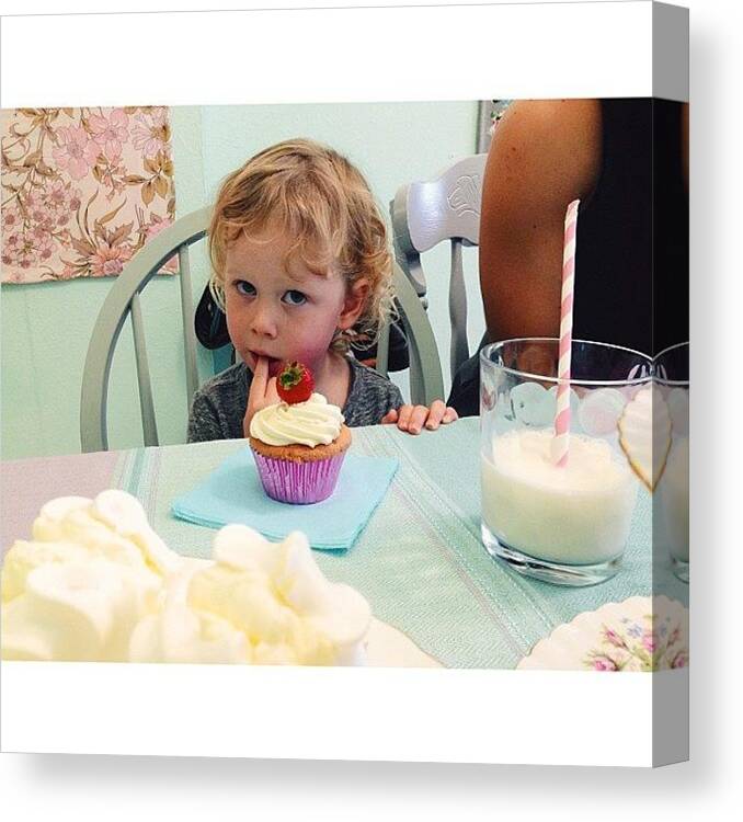 Vscocam Canvas Print featuring the photograph Honorary Hen #vscocam #cakeandmilk by Zoe Campbell